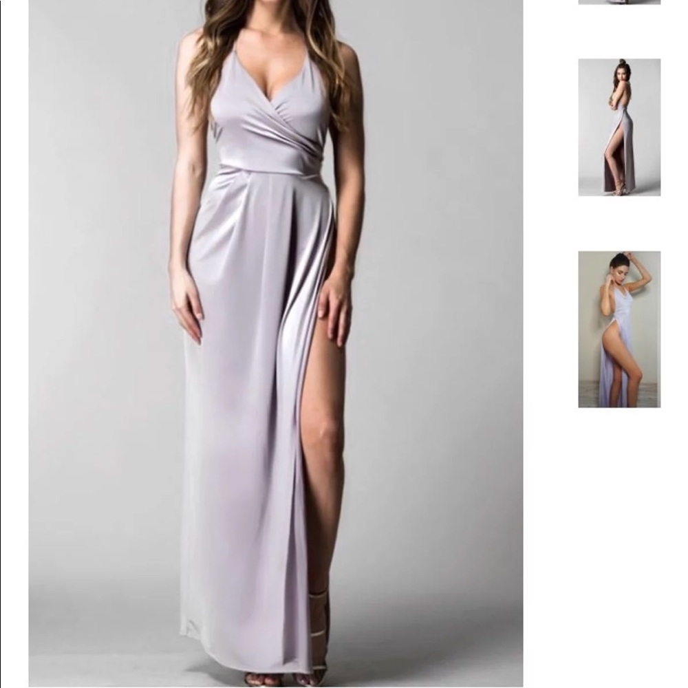 Satin Dress violet